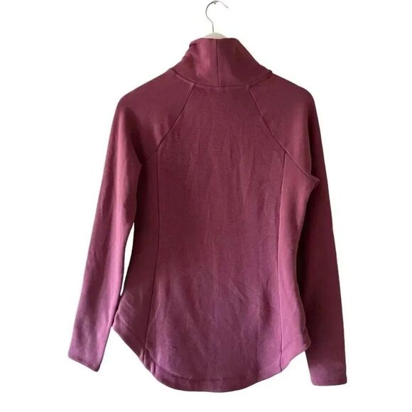 Title Nine Most Wanted Pullover Purple Solid Turtleneck Sweatshirt SZ XS #2280 - Picture 6 of 16